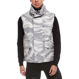 Moncler Mens  X Hyke Vanil Print Vest, Grey